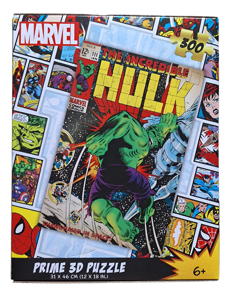 Puzzle Rompecabezas 300 Piezas De Marvel En 3D