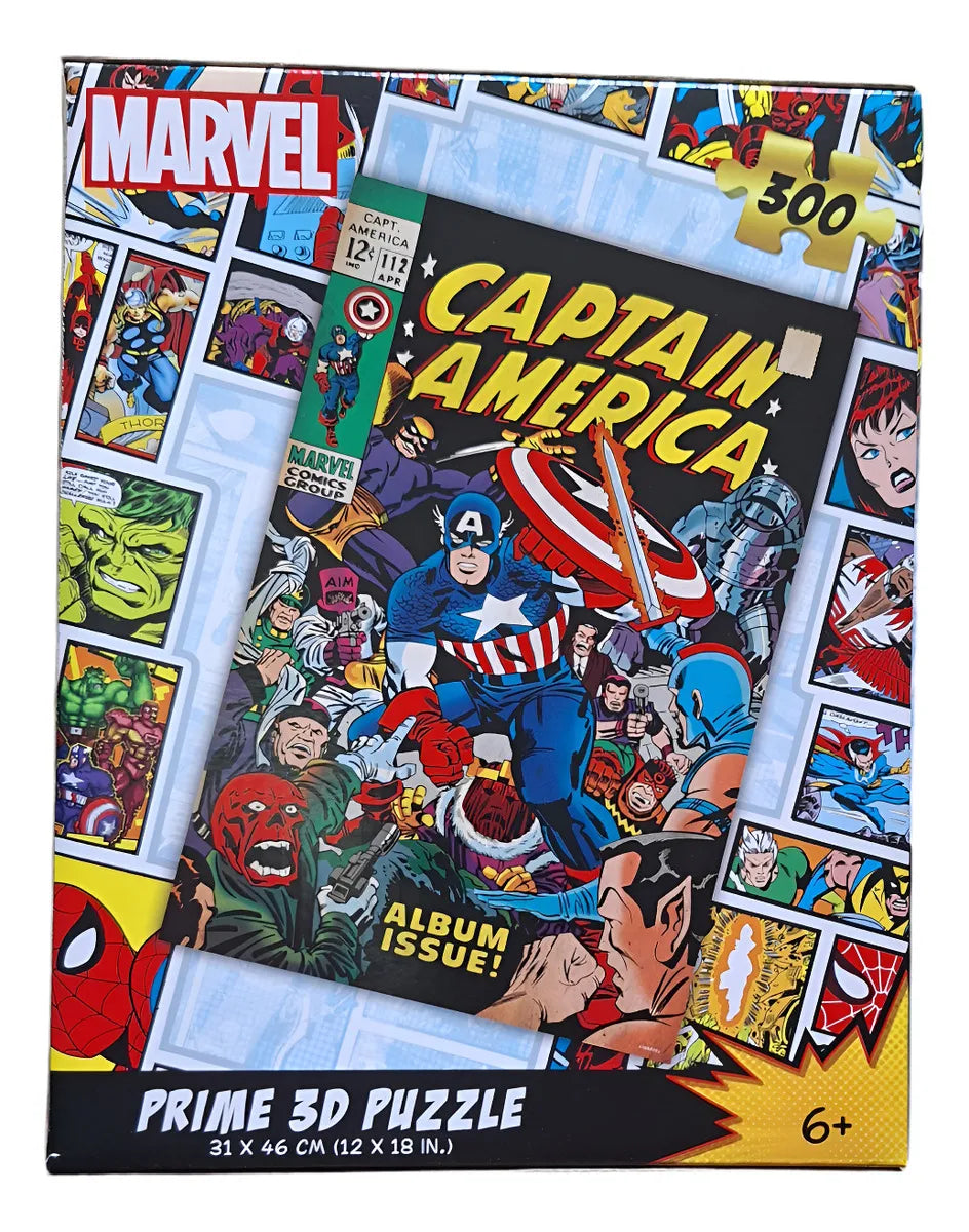 Puzzle Rompecabezas 300 Piezas De Marvel En 3D