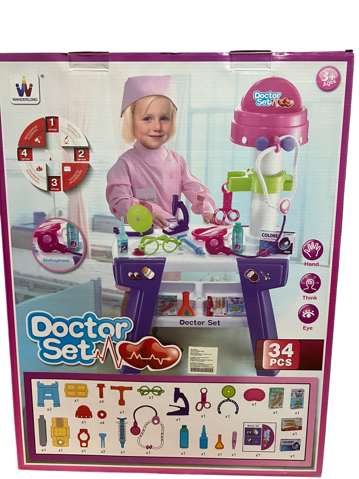 Set de Doctora Infantil – 34 Piezas de Juego Educativo