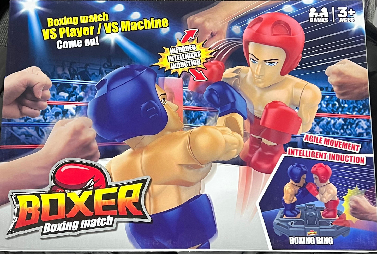 Juego de Boxeadores Inteligentes con Sensor Infrarrojo – Combate Realista 1v1 o Contra la Máquina